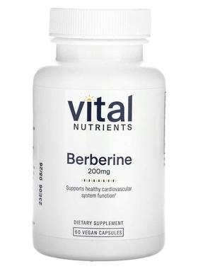 Vital Nutrients,Berberine, 200 mg, 60 Vegan Capsules