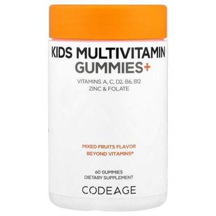 Codeage,Kids Multivitamin Gummies, Mixed Fruits, 60 Gummies