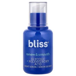 Bliss,Renew & Smooth, Resurfacing Night Serum, 1 fl oz (30 m
