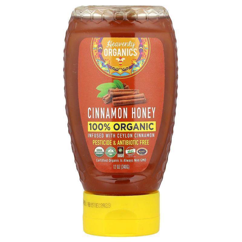 Heavenly Organics,全有机肉桂蜂蜜，12 盎司（340 克）,粮油调味/速食/干货/烘焙,果酱/鲜花酱/甜味酱,淘宝优惠券,粉丝福利购,淘宝优惠卷