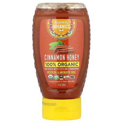 Heavenly Organics,全有机肉桂蜂蜜，12 盎司（340 克）