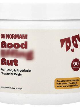 Oh Norman,Good Gut, Pre, Post, & Probiotic Chews for Dog