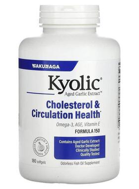 Kyolic,陈蒜提取物，胆固醇和循环健康，90 粒软凝胶