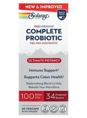 Solaray,Mycrobiome®, Complete Probiotic, Ultimate Potency, 6