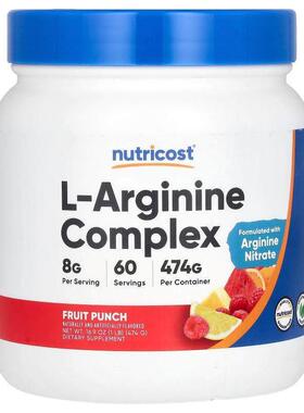 Nutricost,L-Arginine Complex, Fruit Punch, 16.9 oz (474 g)