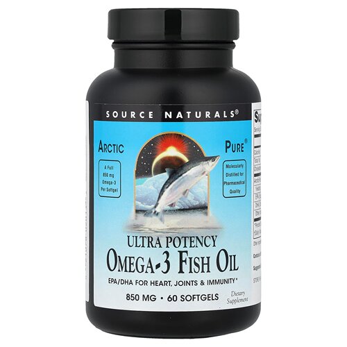 Source Naturals/源美Arctic Pure Omega-3 鱼油一日三餐好搭档
