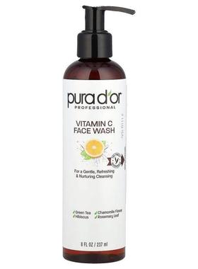 Pura D'or,Professional, Vitamin C Face Wash, 8 fl oz (237ml)