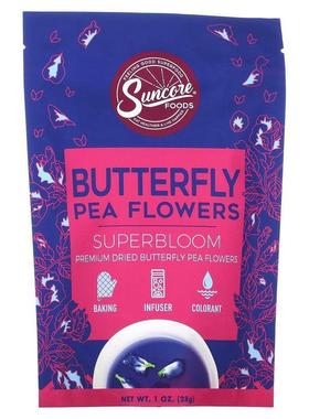 Suncore Foods,Butterfly Pea Flowers, 1 oz (28 g)
