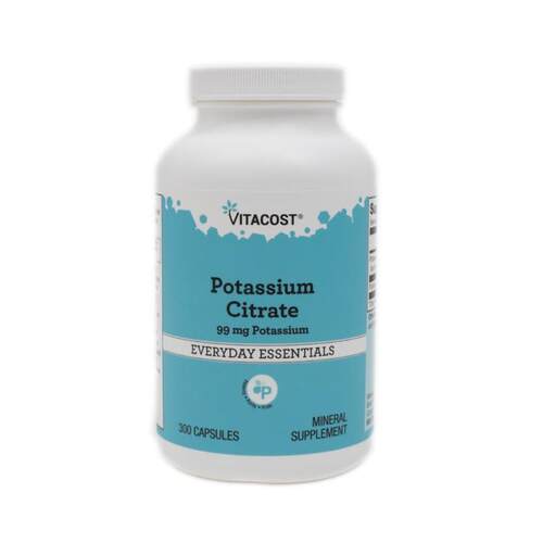 Vitacost,Potassium Citrate, 99 mg, 300 Capsules