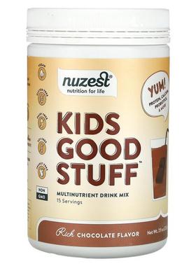 Nuzest,Kids Good Stuff，多营养混合饮品，浓郁巧克力味，7.9 盎