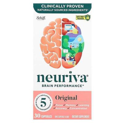 旭福,Neuriva 大脑表现配方，原装，30 粒胶囊
