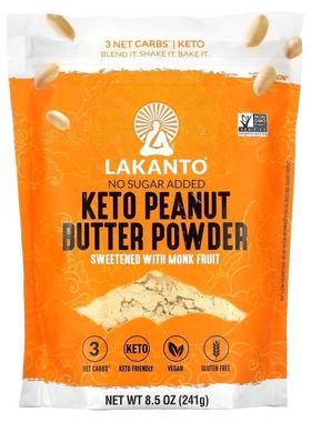 Lakanto,Keto Peanut Butter Powder, 8.5 oz (241 g)
