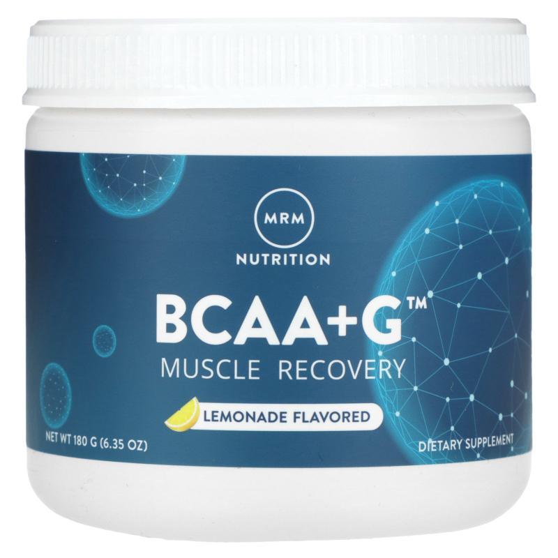 MRM Nutrition,BCAA+G,肌肉修复,柠檬水味,6.35 盎司(180 克