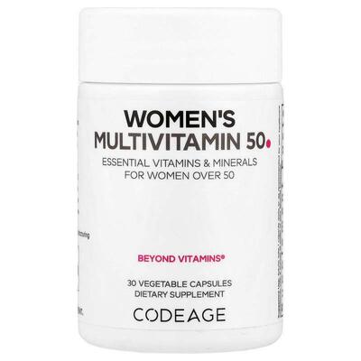Codeage,Women's Multivitamin 50, For Women Over 50, 30 Veget