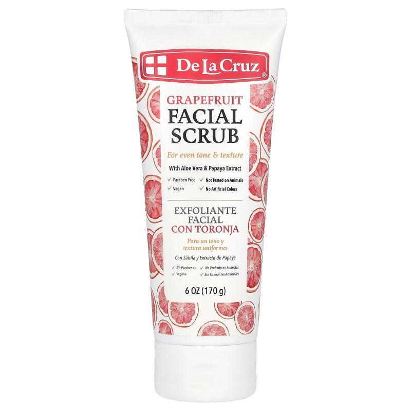 De La Cruz,Facial Scrub, Grapefruit, 6 oz (170 g)