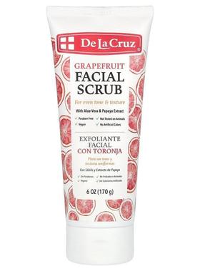 De La Cruz,Facial Scrub, Grapefruit, 6 oz (170 g)