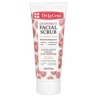 De La Cruz,Facial Scrub, Grapefruit, 6 oz (170 g)