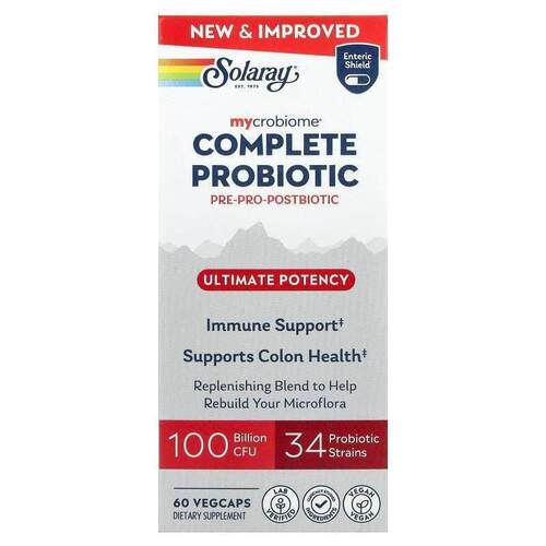 Solaray,Mycrobiome®, Complete Probiotic, Ultimate Potency, 6