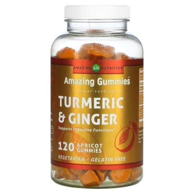 Amazing Nutrition,惊奇软糖，姜黄和姜、杏味，120 粒软糖