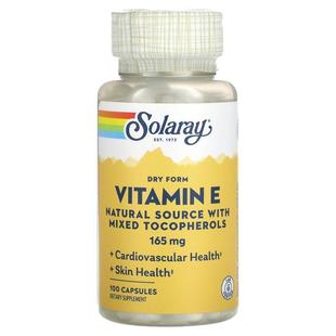 Vitamin Mixed Dry Tocoph with Form Source Solaray Natural