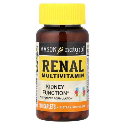 Mason Natural,Renal Multivitamin, 100 Caplets