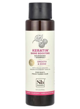 Soapbox,Nourishing Shampoo, Keratin Shine Boosting, 16 fl oz