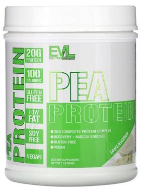 EVL,豌豆蛋白质，原味，1 lb（454 克）