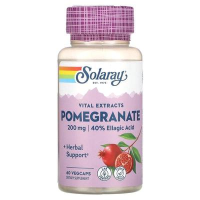 Solaray,Vital Extracts, Pomegranate, 200 mg, 60 VegCaps