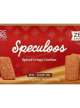 ChocZero,Premium Cookies, Speculoos, Spiced Crispy Cookies,