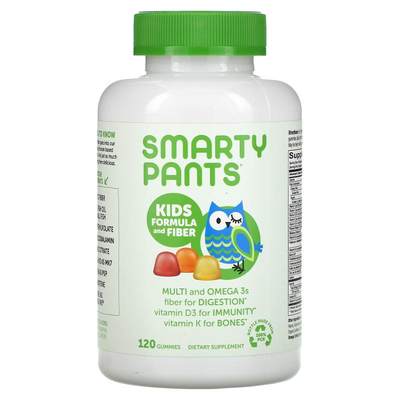 SmartyPants儿童配方复合维生素特别添加纤维素鱼油