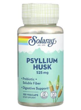 Solaray,Psyllium Husk, 525 mg , 100 VegCaps