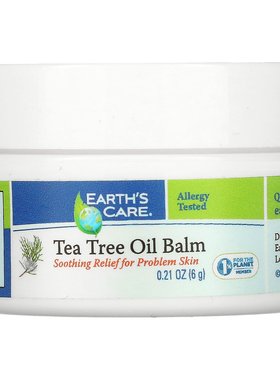 Earth's Care,茶树油膏，含乳木果脂和维生素 E，2.5 盎司（71 克