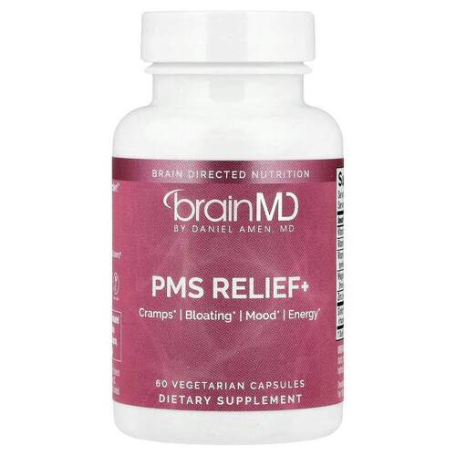 BrainMD,PMS 生理期前综合征舒缓+ 素食胶囊，60 粒