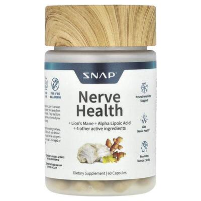 Snap Supplements,Nerve Health, 60 Capsules