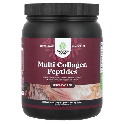 Natures Craft,Multi Collagen Peptides, Unflavored, 16 oz (45