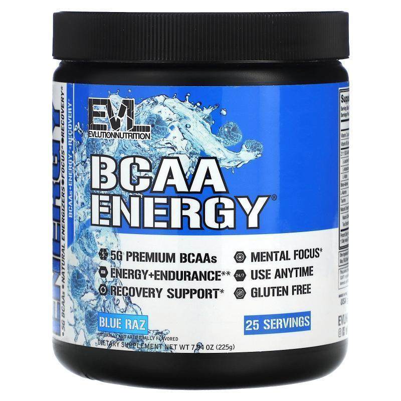 EVL,BCAA Energy, Blue Raz, 7.94 oz (225 g)