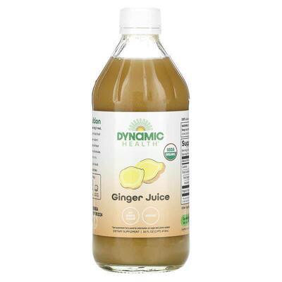 Dynamic Health,Certified Organic Ginger, 全 Juice, Unsweeten