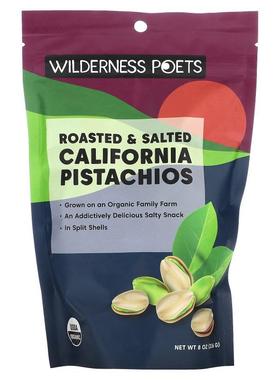 Wilderness Poets LLC,California Pistachios, Unsalted, 6 oz (