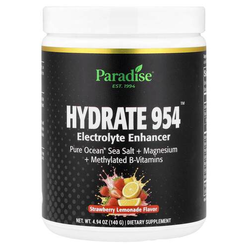 Paradise Herbs,Hydrate 954™, Electrolyte Enhancer, Strawberr