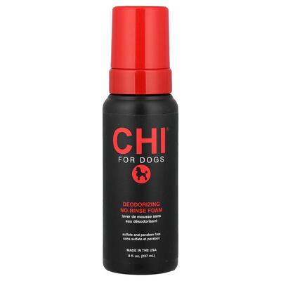 CHI for Dogs,Deodorizing No-Rinse Foam, For Dogs , 8 fl oz (