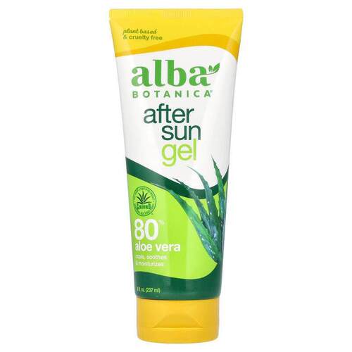 阿尔巴,After Sun Gel, 98% Aloe Vera  8 oz