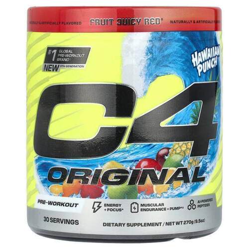 Cellucor,C4原味，锻炼前，夏威夷潘趣酒®，果汁红®