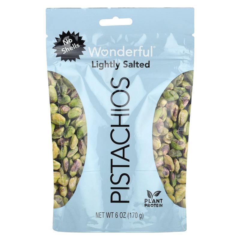 Wonderful Pistachios,Lightly Salted, No Shells, 6 oz (170 g)