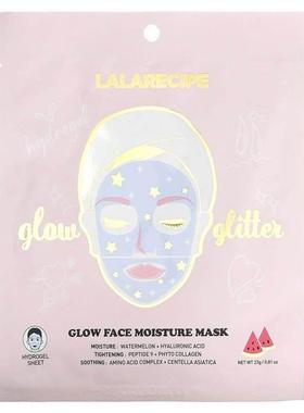 Lalarecipe,Glow Face Moisture Beauty Mask, 1 Sheet Mask, 0.8