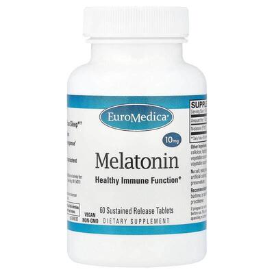 EuroMedica,Melatonin, 10 mg, 60 Sustained Release Tablets