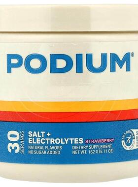 Podium Nutrition,Salt + Electrolytes, Strawberry, 5.71 oz (1