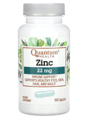 Quantum Health,Zinc, 22 mg , 100 Capsules