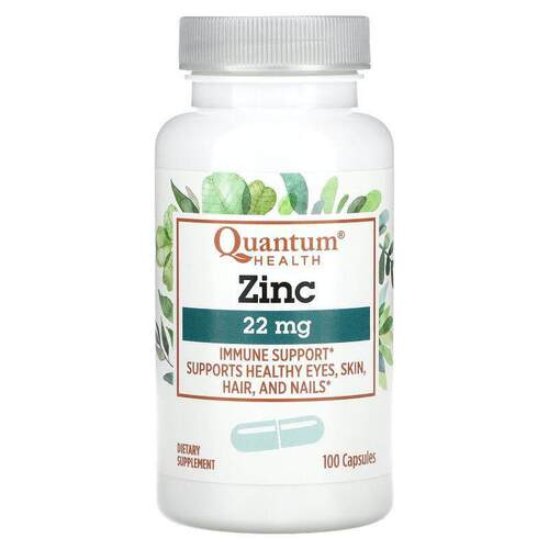 Quantum Health,Zinc, 22 mg , 100 Capsules