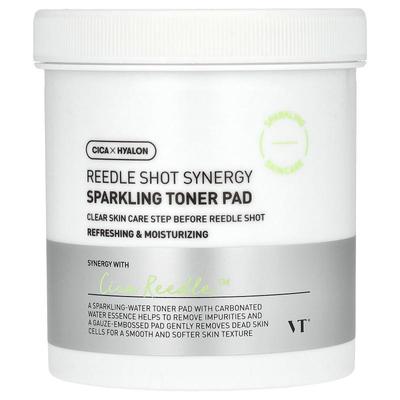 VT Cosmetics,Reedle Shot Synergy, Sparkling Toner Pad, 80 Pa