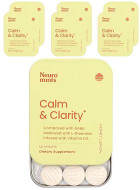 NeuroGum,NeuroMints, Calm &amp;amp; Clarity, Honey Lemon